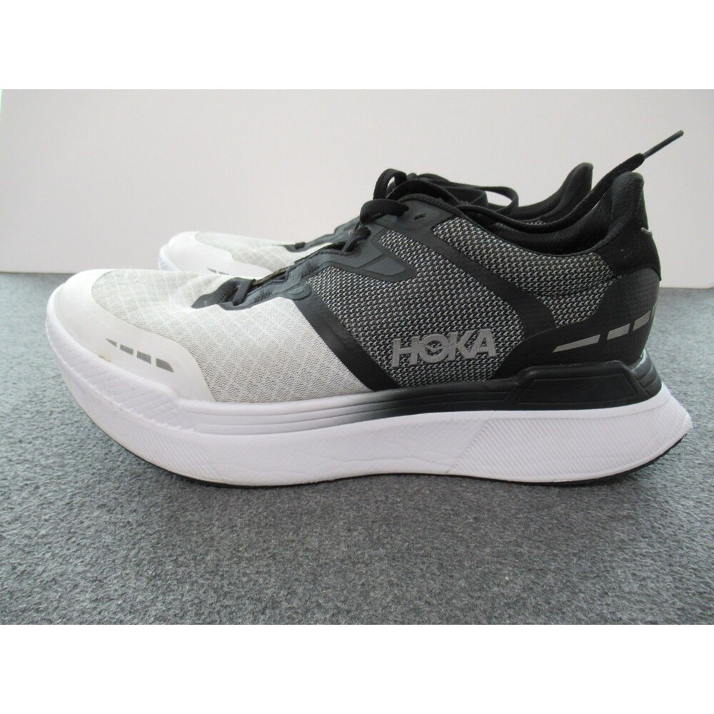 Hoka One One U Transport X Shoes Mens Sz 10 Black White #1152450 Sneakers - Picture 3 of 13